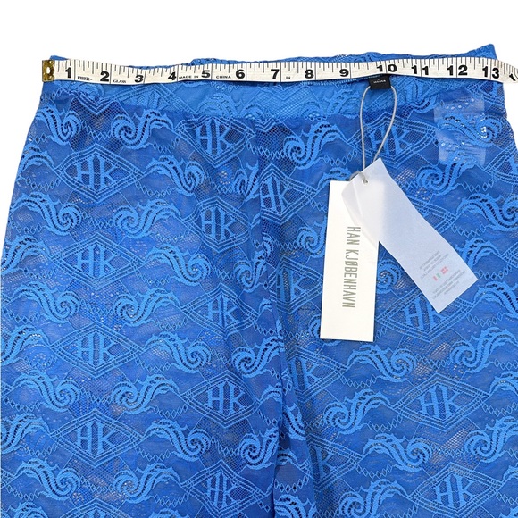 $290 Han Kjobenhavn Women's Blue See Through Bike Shorts Size M - Picture 4 of 8